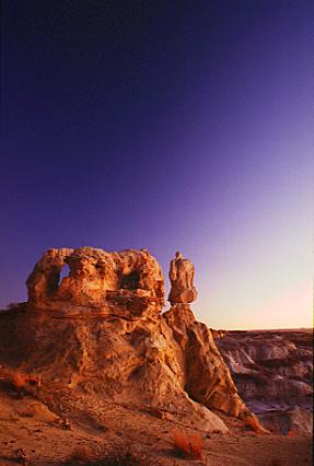 A sandstone formation in  the Denazin Wilderness